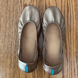 Tieks metallic bronze ballet flats size 8